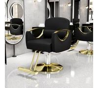 Asiwnshw Chaise de Salon pour Coiffeur à siège Large, Chaise de barbier avec Repose-Pieds, Chaise de Coiffure Robuste, Chaise de Coiffure, shampooing de cosmétologie pour Spa de beauté(H)