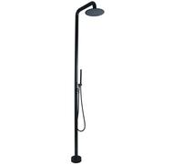 Asiwnshw Douche extérieure, Station de Douche de Piscine Portable avec pommeau de Douche, kit de Douche extérieure Autonome pour Patio au Bord de la Piscine, Natation, Jardin, arrière-Cour, Noir