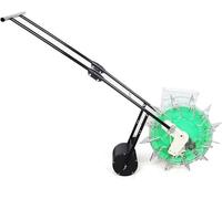 Asiwnshw Épandeur de semences Manuel, semoir Manuel, semoir portatif et applicateur d'engrais, semoir à Rouleaux à poussée Manuelle, semoir en rangées pour soja arachid maïs Coton soja(8 Mouths)