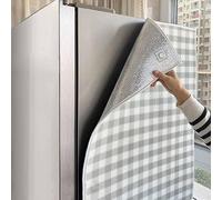 Asiwnshw Protection thermique et solaire pour congélateur, Housse de protection solaire pour réfrigérateur d'extérieur, En feuille d'aluminium, Housse étanche pour congélateur vertical(B,50 * 170CM)