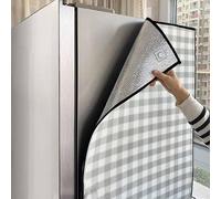 Asiwnshw Protection thermique et solaire pour congélateur, Housse de protection solaire pour réfrigérateur d'extérieur, En feuille d'aluminium, Housse étanche pour congélateur vertical(A,50 * 170CM)