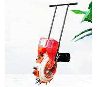 Asiwnshw Semoir à Rouleaux à poussée Manuelle Semoir Manuel Épandeur de semences Portable, planteuse de Cultures en rangées à conducteur Marchant, semoir à rangées et applicateur d'engrais(7 Mouths)