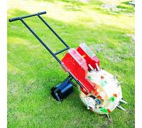 Asiwnshw Semoir de Jardin Portable, semoir Manuel, épandeur de semences à poussée Manuelle, Rouleau de semis et applicateur d'engrais, semoir en rangées pour soja arachide maïs Coton soja(5 Mouths)