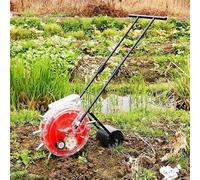 Asiwnshw Semoir de Jardin, semoir Manuel et applicateur d'engrais, semoir à Rouleaux à poussée Manuelle, semoir à maïs, semoir à Rangs, semoir à maïs pour soja, arachide, maïs, Coton, soja(9 Mouths)