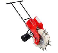 Asiwnshw Semoir Manuel de Jardin, semoir à Pousser à la Main, semoir précis et applicateur d'engrais, épandeur de graines pour maïs, soja, arachide, Coton, soja(6 Mouths)