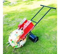 Asiwnshw Semoir Manuel de Jardin, semoir à Rouleaux à poussée Manuelle et applicateur d'engrais, semoir à rangées, épandeur de graines pour soja, arachide, maïs, Coton, soja(6 Mouths)