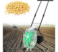 Asiwnshw Semoir Manuel Portable, épandeur de semis Manuel, applicateur d'engrais et de semis à Rouleaux, semoir à maïs, semoir à maïs pour soja, arachide, maïs, Coton, soja(8 Mouths)