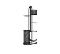 Asiwnshw Support de Stockage de balles de Basket-Ball Portable, Support de Stockage d'équipement de Sport de Balle avec paniers, Support Organisateur d'équipement athlétique(Black,Small)