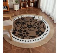 Asiwnshw Tapis Chauffant Rond d'intérieur, Tapis Chauffant électrique