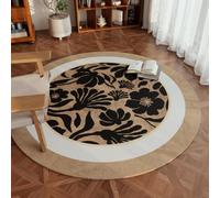 Asiwnshw Tapis Chauffant Rond d'intérieur, Tapis Chauffant électrique