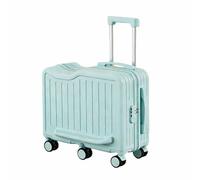 Asiwnshw Valise Cabine Rigide avec Porte-gobelet dissimulé, 6 Roues pivotantes et Serrure à Code - Bagage à Main léger et élégant, idéal pour Les Voyages et Les séjours d'études(Blue,22in)