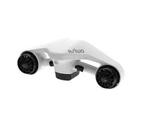 Asiwo Scooter sous-Marin Manta avec Support pour caméra d'action - Scooter Marin à Deux Moteurs étanche pour la plongée, la Natation, la plongée avec Tuba (Blanc)