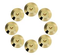 Asixx Contre-Pointe Lot de 8, 25 x 4mm Contre-Pointe en Cuivre Haut-Parleur, Amplificateur, Phonographe, Lecteur de CD DVD, Châssis, Instrument, etc, 8 Coussins de Base(Or)