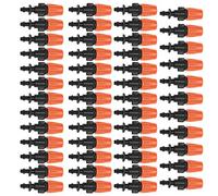 Asixx Goutteur Arrosage Lot de 50, Goutteur Irrigation Goutteur Réglable Buses de Brumisation en Plastique pour Tubes de 4 mm / 7 mm (Diamètre Intérieur/Extérieur)