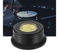 Asixx Palet Presseur, 50/60Hz Stabilisateur de Platine LP Stabilisateur de Disque en Alliage d'Aluminium pour Platine Vinyle(Noir)