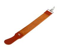Asixx Strop en cuir véritable, Sangle de taille-crayon Ceinture à aiguiser pour rasoirs, couteaux et burins, Marron