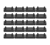 Asixxsix 20 Pièces 55x30x27mm Support de Remplacement de Couvercle de Lattes de Lit en Plastique Capucons Centraux pour Maintenir la Base de Lit à Lattes en Bois
