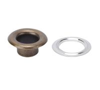 Asixxsix 300 Ensembles D'œillets en Métal de 6 Mm avec Rondelles, Kit D'œillets en Acier Inoxydable de 1/4 Pouce pour Chaussures, Ceinture, Sac, étiquette, Vêtements, Scrapbooking (bronze antique)