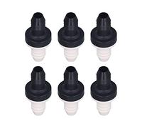 Asixxsix 6 PCS Clapets Anti-Retour, 10 Mm Clapets Anti-Rapet Pumpes à l'air Courantes Anti-Retour en Ligne à 1 Voie en Plastique pour Carburant, Eau, Gaz et Liquide (#3)
