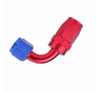 Asixxsix Adaptateur Pivotant d'extrémité de Tuyau de Carburant AN10 Bleu et Rouge pour Refroidisseur D'huile, Matériau en Aluminium de Haute qualité, adapté au Tuyau de Carburant et au Refroidisseur
