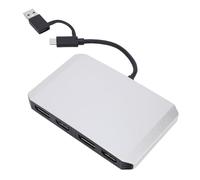 Asixxsix Adaptateur USB 3.0 et USB C vers Double HDMI 4K 60 Hz, Répartiteur de Moniteur Displaylink, pour Double Moniteur, Type C vers Port D'affichage Multiport avec HDMI/PD