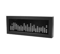 Asixxsix Affichage du Spectre de Musique LED, Light Rythme Vocation Light Musique LED Analyseur de Spectre Ambient Light for Gaming Room Car Decoration Musiciens (Blanc cool)