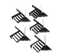 Asixxsix Agrafes Multi-câbles, Piles de Fils électriques en Plastique de 25 Pc avec des Ongles en Acier Inoxydable pour les Données Coaxiales Non Métalliques Non Métalliques 5 Fils (BLACK)