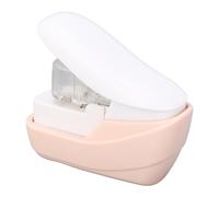 Asixxsix Agrafeuse à Papier sans Agrafeuse, Technologie sans Aiguille Relie 4 Pages en Matériau ABS, Mini avec Conception Compacte Portable pour le Bureau et l'école