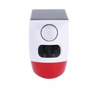 Asixxsix Alarme Solaire sonore, portée de 12 m/40 Pieds, sirène d'alarme intérieure/extérieure, détecteur de Mouvement, Son Puissant de 120 DB, télécommande, étanche, sans Fil