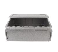 Asixxsix Alimentaire isolé Pan Carrier, 60L EPP Léger Conteneur Thermique Hot Box Food Plus Chaud, Pliant la Boîte D'isolation Thermique pour la Restauration Restaurants Camping (Grey)