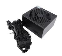 Asixxsix Alimentation 600 W ATX PSU 80+ Bronze certifié Simple Rail 12 V Gestion Thermique Intelligente avec Ventilateur Silencieux de 120 Mm pour PC de Jeu GPU Hautes Performances,