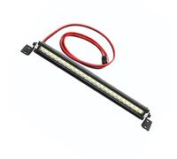 Asixxsix Ampoules de Toit de Voiture Scx10 1/10 4WD, Barre Lumineuse LED, Décoration Haute luminosité, Voiture Télécommandée (BLACK)