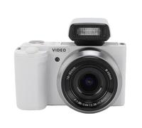 Asixxsix Appareil Photo Numérique 5K avec écran Tactile Rabattable de 3,2 Pouces, Zoom Hybride 15x pour Voyager, Caméra Vlog Compatible WiFi pour Débutants (White)
