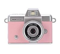 Asixxsix Appareil Photo numérique Compact 1080p avec Objectif Grand Angle, écran orientable à 180° de 1,47 Pouce, Rechargeable, à Porter Autour du Cou, idéal pour Les Vlogs, Le vélo (Pink)