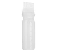 Asixxsix Applicateur de Peigne D'outil de Bouteille de Brosse de Teinture de Cheveux - Bouteille de Mélange Professionnelle pour un Usage Domestique (WHITE)