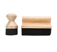 Asixxsix Applicateur d'huile et de cire pour planche à découper, Bois de hêtre Applicateur d'huile pour planche à découper et de cire pour billot de boucher