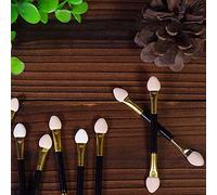 Asixxsix Applicateurs D'éponges Jetables à Double extrémité pour Fard à Paupières, Taille Mini et Forte Adhérence pour le Maquillage des Yeux, Lot de 10 en Différentes Couleurs