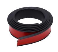 Asixxsix Arc de roue de voiture Trim, 59.06x1.5x0.39in PVC Fender Flares Arches Wing Expander avec motif en fibre de carbone, bande anti-collision de sourcil de roue de voiture (3.8 Sourcils plats