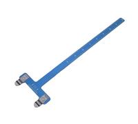 Asixxsix Arc de Tir à l'arc carré en Forme de T, Règle Carrée, Outil de Mesure de Corde d'arc, Kit de Tournage d'arc pour Arc Classique et Accessoires d'arc à Poulies (Blue)