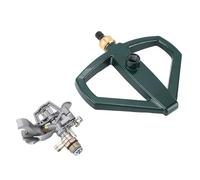 Asixxsix Arroseur de Pelouse, Système d'arrosage Automatique Rotatif à 360 Degrés, Base en Métal Résistant à la Rouille, Arroseur de Jardin avec Couverture de Grande pour l'irrigation de la (Silver)