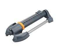 Asixxsix Arroseur Oscillant, Arroseur de Jardin à Base Métallique à 20 Trous, Angle de Pulvérisation Réglable, d'eau pour Cour, Pelouse, Jardin, Couvre jusqu'à 1 100 Piments Carrés