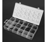 Asixxsix Assortiment D'anneaux Circulaires de 225 Pièces, Ensemble D'anneaux de Verrouillage Interne et Externe pour le Contrôle du Mouvement Rotatif, Idéal pour les Passionnés