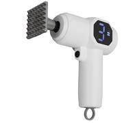 Asixxsix Attendrisseur de viande électrique, 30 W, en acier inoxydable, sans fil, léger et ergonomique, avec 6 niveaux de réglage pour bœuf, steaks et côtelettes de porc.