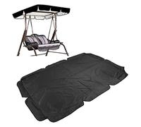 Asixxsix Auvent pour balançoire extérieure, 600D Oxford Cloth 64.6 x 44.9 x 5.9 inches Outdoor Canopy Swing Anti UV Weather Waterproof Canopy Cover for Garden Patio Yard Park Porch Seat (Black)
