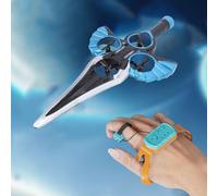 Asixxsix Avion RC Flying Sword, Avions à Contrôle Gestuel, Jouet d'avion télécommandé avec Lumière LED Colorée, Télécommandés en Mousse, RC pour Enfants et Adultes (Blue)