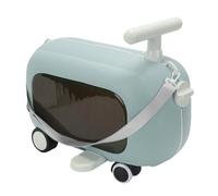 Asixxsix Bagage de Scooter pour Les Tout-Petits, Valise à Pédales Pliantes à 90 Degrés, Grande capacité avec roulettes, capacité de Charge Légère de 25 Kg, Valise pour Enfants (Blue)