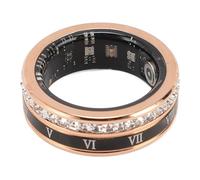 Asixxsix Bague connectée étanche IP68 avec Suivi d'activité Physique, Charge Rapide magnétique, autonomie de 15 Jours et Analyse du Sommeil. Compatible iOS et Android. (8#)