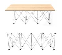 Asixxsix Banc de Travail Portable, 87,4 x 23,6 x 28,7 Pouces Table de Travail Pliante Lourde avec Une capacité de 2204 lbs et 10 piliers de Soutien en Acier, pour Garage Atelier