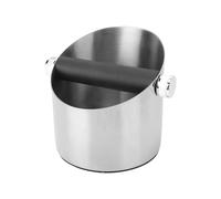 Asixxsix Boîte à Coffre à café, Contenant de Marc à café à Expresso en Acier Inoxydable avec Barre de Coups Amovible et Base Antidérapante en Silicone, pour Barista et Machine