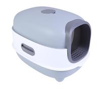 Asixxsix Boîte à litières pour Chat fermée avec Scoop à litières, Anti éclaboussement Odeur contrôle Grande boîte à litière Couverte avec entrée de Couverture Flip et Composants Amovibles